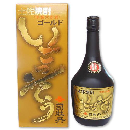 米焼酎 高知 司牡丹酒造 樫樽貯蔵本格大古酒 いごっそう ゴールド 43° 箱入 720ml ギフト...
