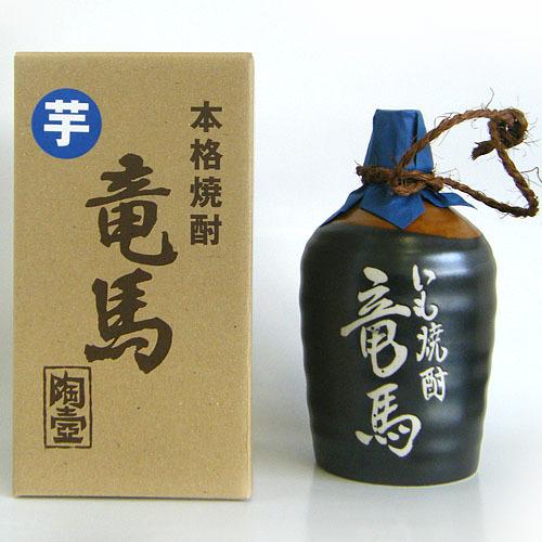爆買 芋焼酎 高知 菊水酒造 竜馬 つぼ詰 25° 箱入 720ml ギフト 贈答 土産 壺 龍馬 ...