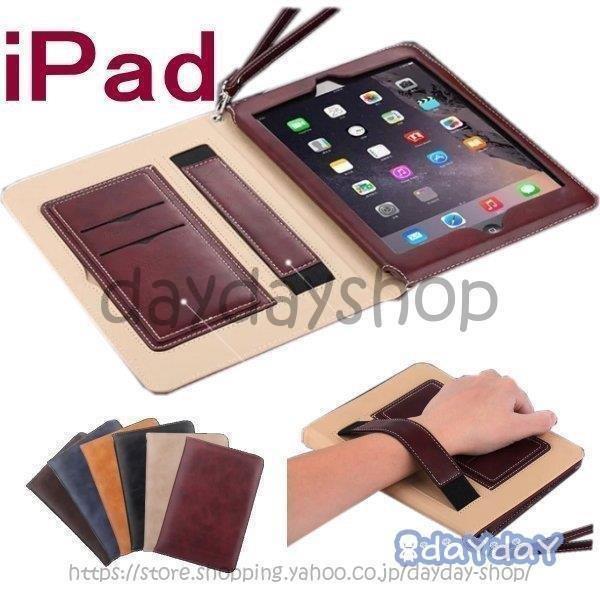 ipad ケース 第8世代 第7世代 第6世代 おしゃれ ストラップ付き ハンドベルト iPad6 ...