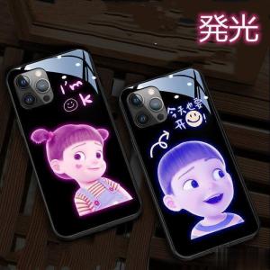 可愛い光るIPHONEケース 光るスマホケース 光スマホケース IPHONEカバー IPHONE11 iphone11pro 光る IPHONE ケース LED 発光センサー IPHONEケース 全機種対応｜nishiwaki