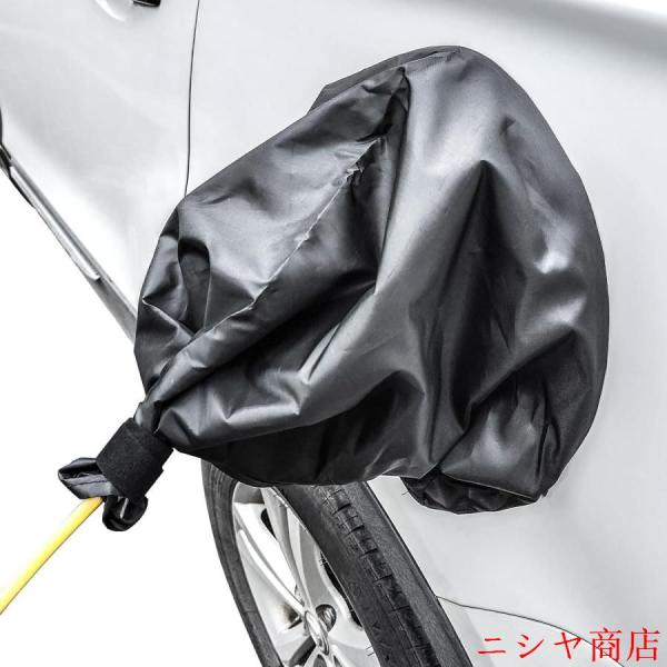 電気自動車充電ポート防水カバー EV車用充電コネクタ用カバー 防水生地 屋外充電保護 雨や雪対策 氷...