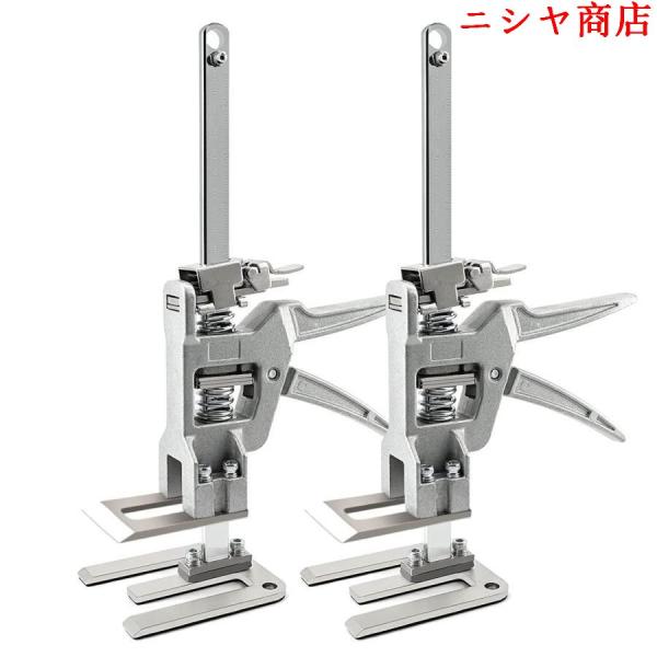 ハンドリフティングツールジャッキ 全金属 2PCS 労力節約アームジャック 最大耐荷重200kg 壁...