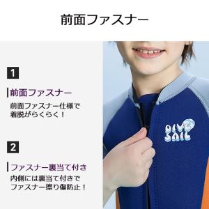 ウェットスーツ キッズ 子供 男の子 半袖半ズ...の詳細画像3