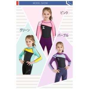 ウェットスーツ キッズ 子供 女の子 ダイビン...の詳細画像1