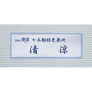 お仕立て付き東レシルック七本駒絽色無地《清涼》...の詳細画像5