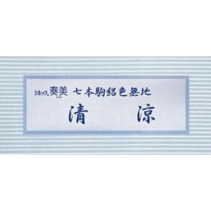 お仕立て付き東レシルック七本駒絽色無地《清涼》...の詳細画像5