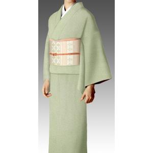 「縁」155ｃｍ～162ｃｍ 夏物 駒絽 色無地 正絹 Ｂ３３４ お仕立て付き東レシルック七本駒絽色無地《清涼》薄クリーム色(お