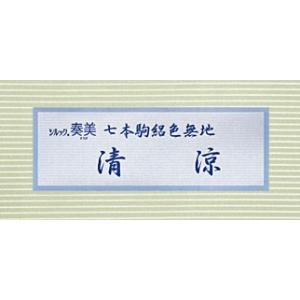 お仕立て付き東レシルック七本駒絽色無地《清涼》...の詳細画像5