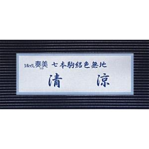 お仕立て付き東レシルック七本駒絽色無地《清涼》...の詳細画像5