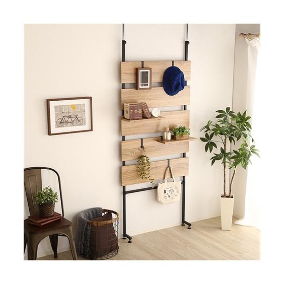 パーテーション 突っ張り式壁面ラダーラック 幅80cm ニッセン nissen