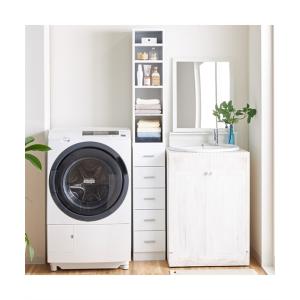 ニッセン（nissen） ラック サニタリー 鏡面隙間 収納 タオル