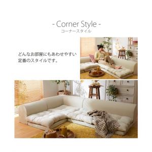 3人掛け ロー ソファ 3点セット|コーナー ...の詳細画像5