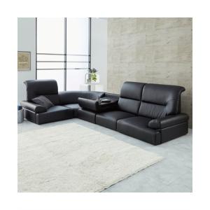 4人掛け ロー ソファ セット｜コーナー テーブル 付き 合皮 幅269cm 5点セット ニッセン nissen