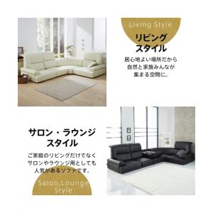4人掛け ロー ソファ セット|コーナー テー...の詳細画像3