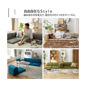 ローソファー フロアソファー 3人掛け ロー ...の詳細画像5