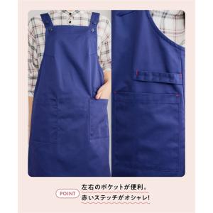 エプロン 大きいサイズ レディース シンプル ...の詳細画像2