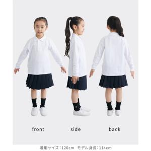 キッズ 長袖 ポロシャツ 2枚組 ポケット無し...の詳細画像4