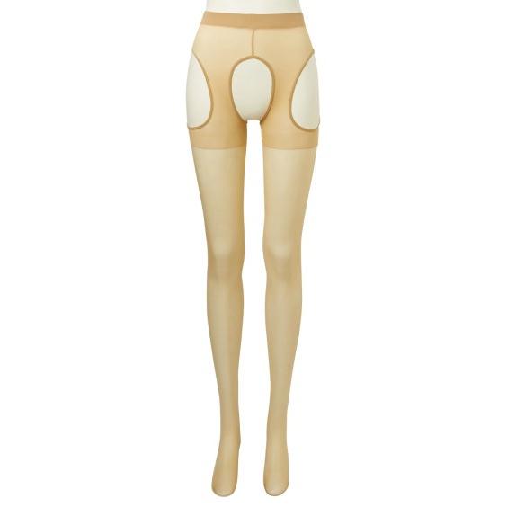ストッキング レディース 伝線しにくいサスペンダー 2足組 M〜L/L〜LL ニッセン nissen