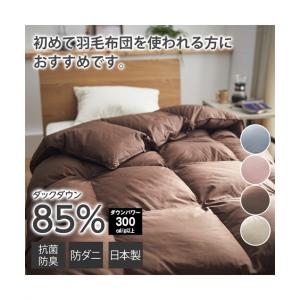 寝具 掛け布団 日本製 抗菌防臭 防ダニ 羽毛布団 ダックダウン85％ ダブル ニッセン nissen