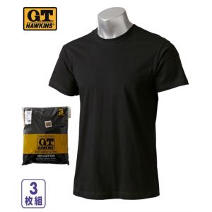メンズ GT-HAWKINS 綿100％ 半袖 Tシャツ 3枚組 ジーティーホーキンス 肌着 トップス M/L/LL ニッセン nissen