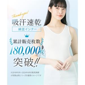キャミソール レディース 吸汗速乾 ロング丈 ...の詳細画像1