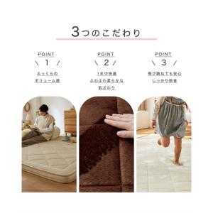 単品配送 ラグ ふわふわ フランネル素材 極厚...の詳細画像4