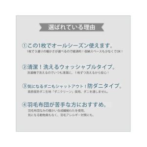 掛け布団 年中使える 洗える 防ダニ 抗菌防臭...の詳細画像4
