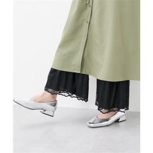 ランジェリー レディース 裾 レース ロング ...の詳細画像2
