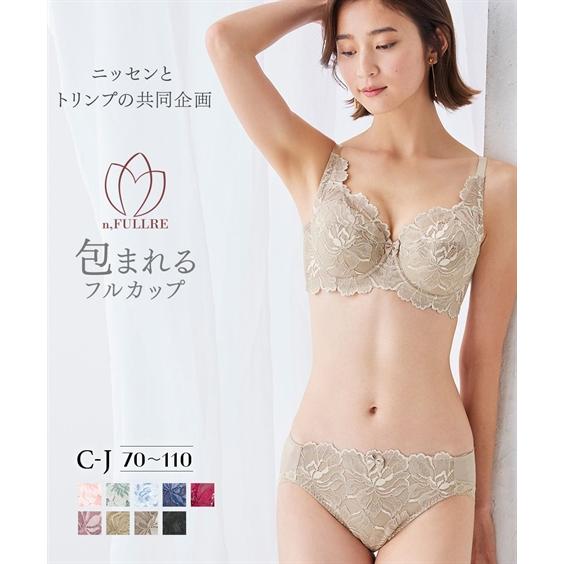 ブラジャー ショーツ セット レディース フルカップ 大花 ( トリンプ ) G90_3L/G95_...