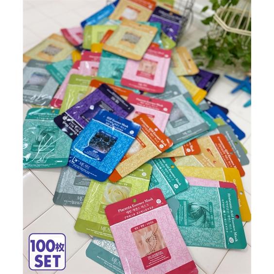 福袋 2026 韓国 フェイスマスク 100枚セット 10種類×各10枚 ニッセン nissen