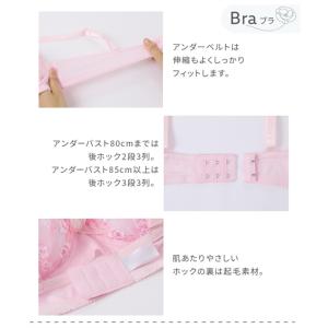 ブラジャー ショーツ セット レディース 小花...の詳細画像3