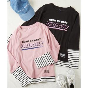 Tシャツ カットソー 綿100％ ガーリー プリント 女の子