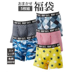 ボクサーパンツ 大きいサイズ メンズ ストレッチ 前開きボクサー 5枚組 3L/4L/5L ニッセン nissen