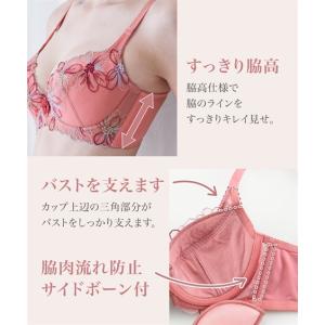 ブラジャー ショーツ セット 大きいサイズ レ...の詳細画像2