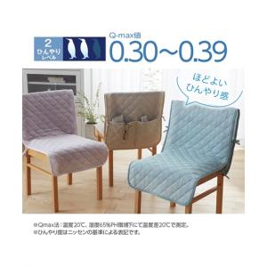 チェアカバー ペールトーン 接触冷感 夏 約5...の詳細画像3