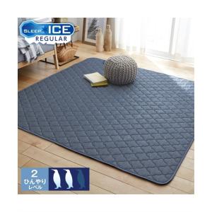 ラグ もっちり ひんやり 接触冷感 夏 約90×185 10mm ニッセン nissen