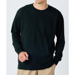 Tシャツ カットソー メンズ ヘビーウェイト オーバーサイズ ポケット付 長袖 3L〜10L ニッセン nissen