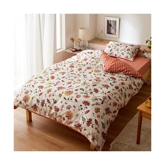 寝具 掛け布団カバー 更紗模様 リバーシブル セミダブル ニッセン nissen