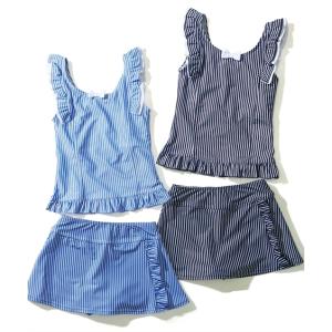 水着 キッズ 女の子 肩フリル セパレート 身長140/150/160cm