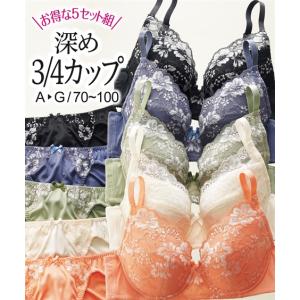 ブラジャー ショーツ セット レディース 安定感...の商品画像