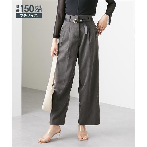 パンツ ワイド 小さいサイズ レディース スラックス 低身長さん 小柄女性 SS/S/M/L ニッセ...