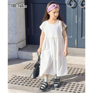 ワンピース キッズ ドッキング 女の子 子供服 ジュニア服 身長140/150/160cm ニッセン nissen