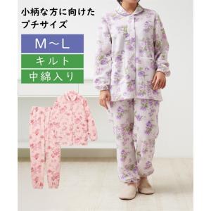 パジャマ 上下セット シニア ファッション 小柄な私のキルト M/L ニッセン nissen｜ニッセン Yahoo!店