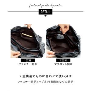 トートバッグ レディース 10ポケット 多収納...の詳細画像5