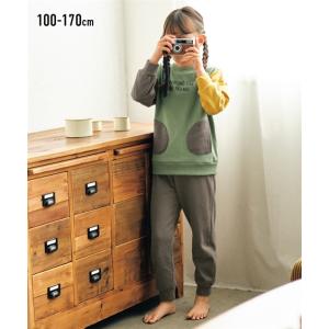 パジャマ キッズ ポケット付 スウェット ルームウェア