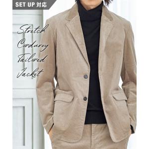 メンズ ストレッチ コーデュロイ テーラード ジャケット M/L/LL ニッセン nissen