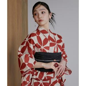 浴衣 レディース 古典柄綿麻ゆかた5点セット ...の詳細画像4