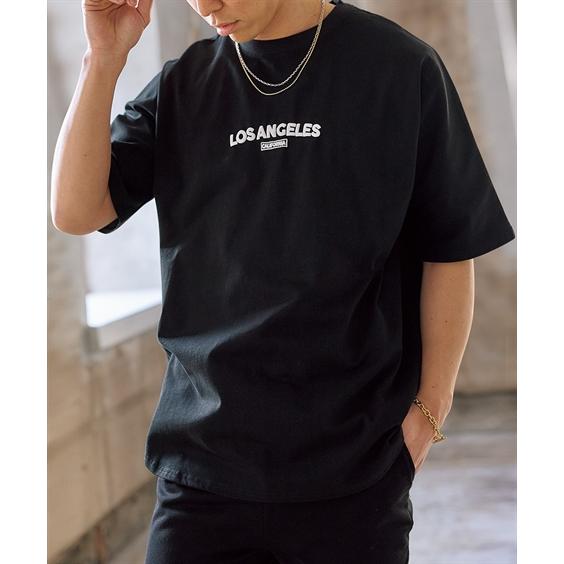 Tシャツ カットソー メンズ 綿100％ オーバーサイズ バック プリント  ビッグ ラージ トップ...