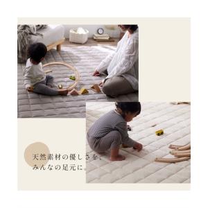 洗えるキルトラグ|麻混シリーズ 春 夏 秋 冬...の詳細画像4