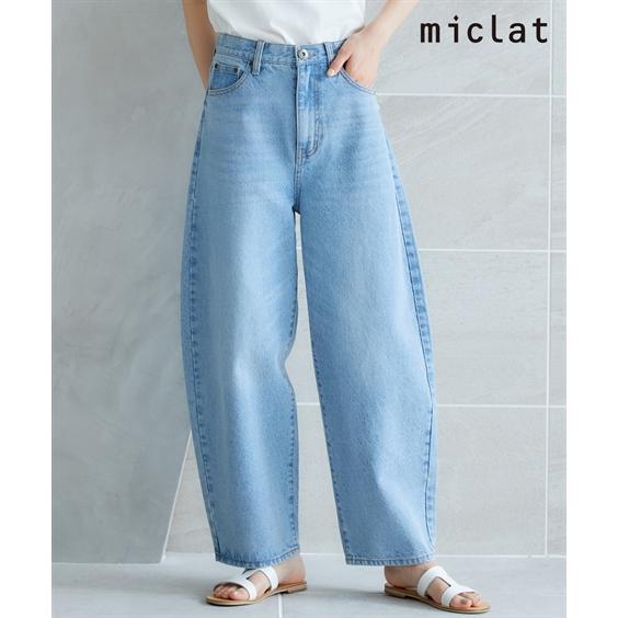 パンツ 大きいサイズ カーブデニム miclat ニッセン nissen